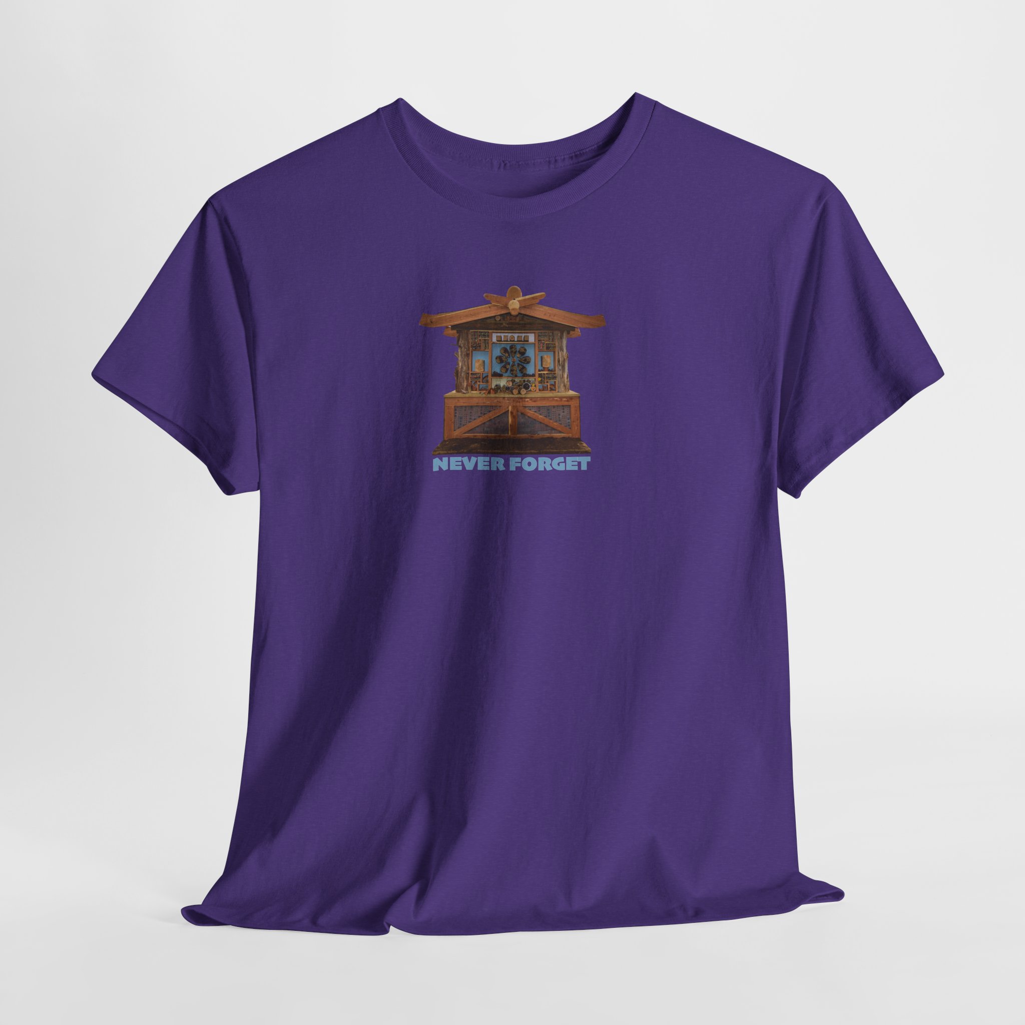 Hillsborough NC Bee Hotel - Never Forget - Logo T-Shirt - Unisex Heavy Cotton Tee - Image 30