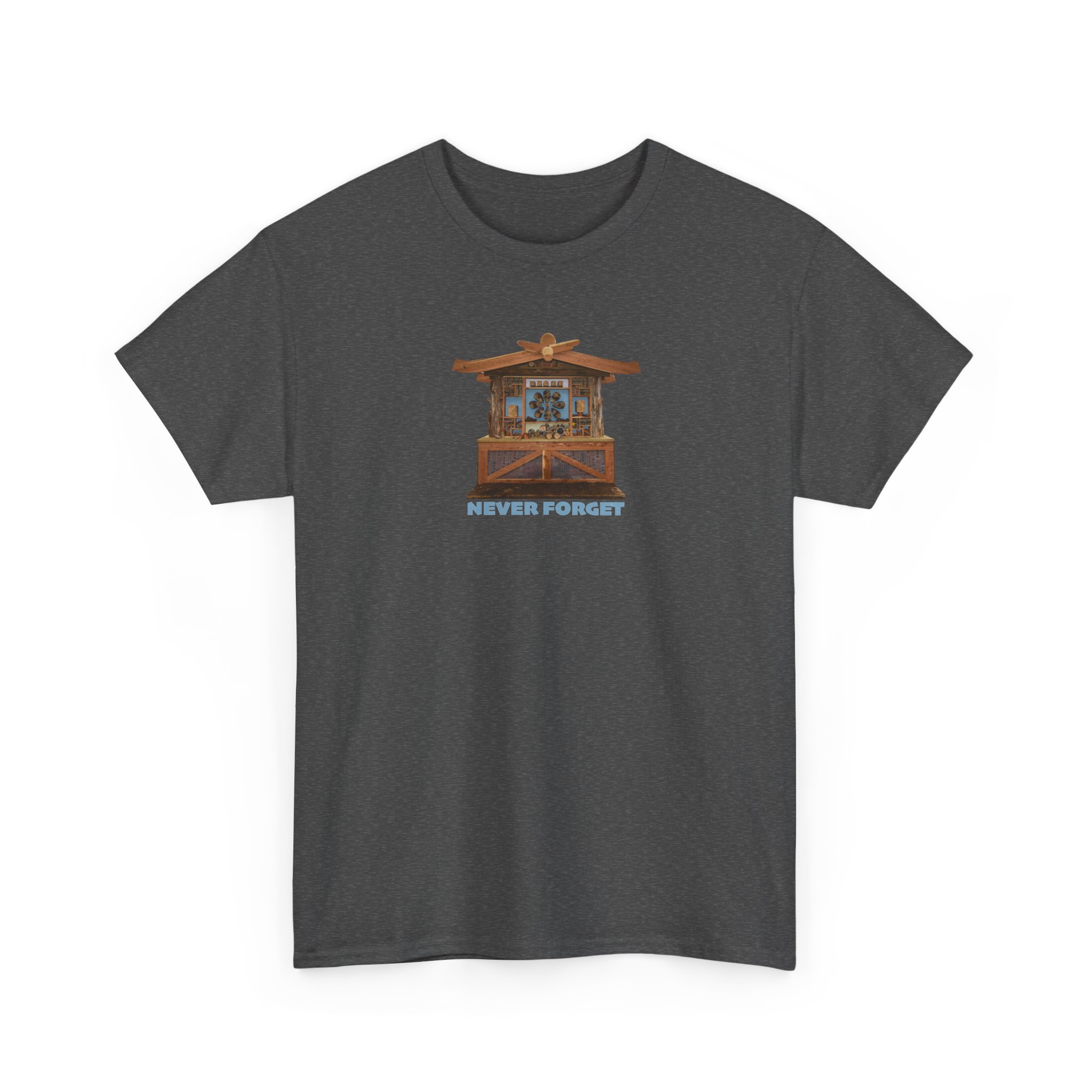 Hillsborough NC Bee Hotel - Never Forget - Logo T-Shirt - Unisex Heavy Cotton Tee - Image 19