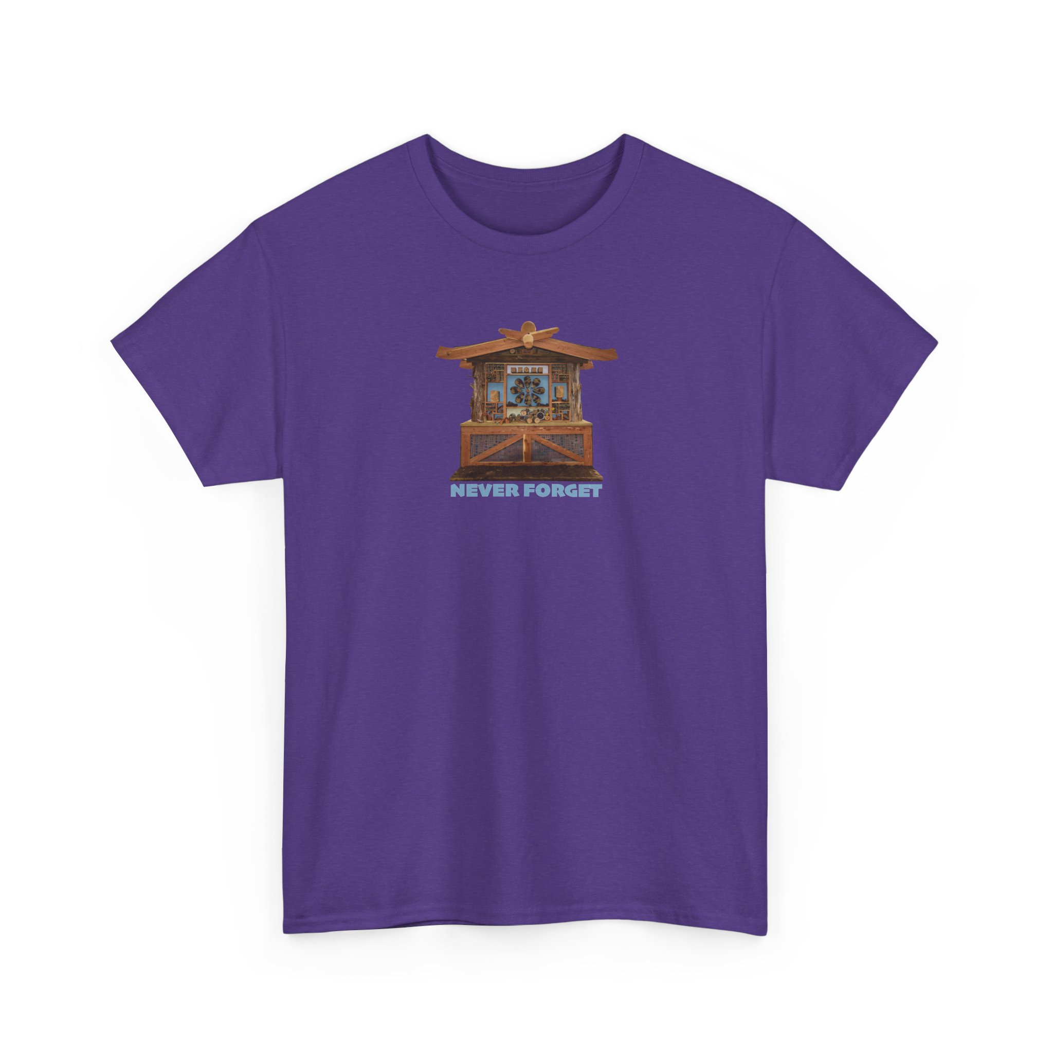 Hillsborough NC Bee Hotel - Never Forget - Logo T-Shirt - Unisex Heavy Cotton Tee - Image 31