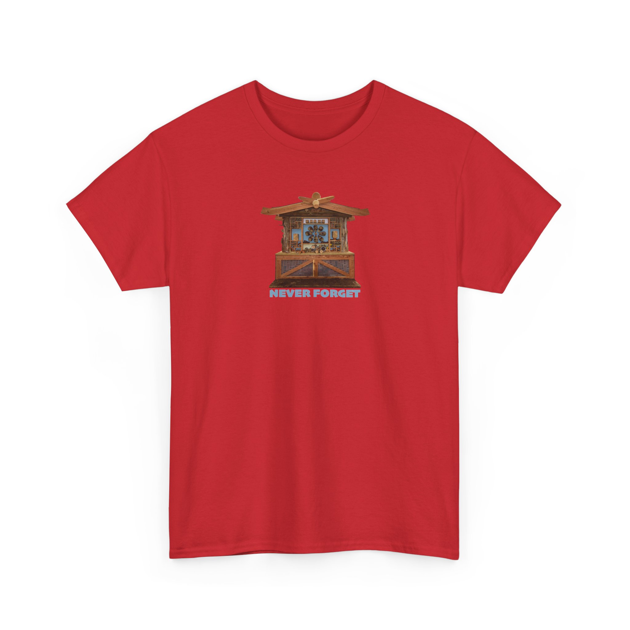 Hillsborough NC Bee Hotel - Never Forget - Logo T-Shirt - Unisex Heavy Cotton Tee - Image 39