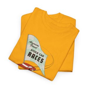 Occoneechee Speedway - Hillsborough (then Hillsboro), NC 1953 Race Program - Unisex Heavy Cotton Tee