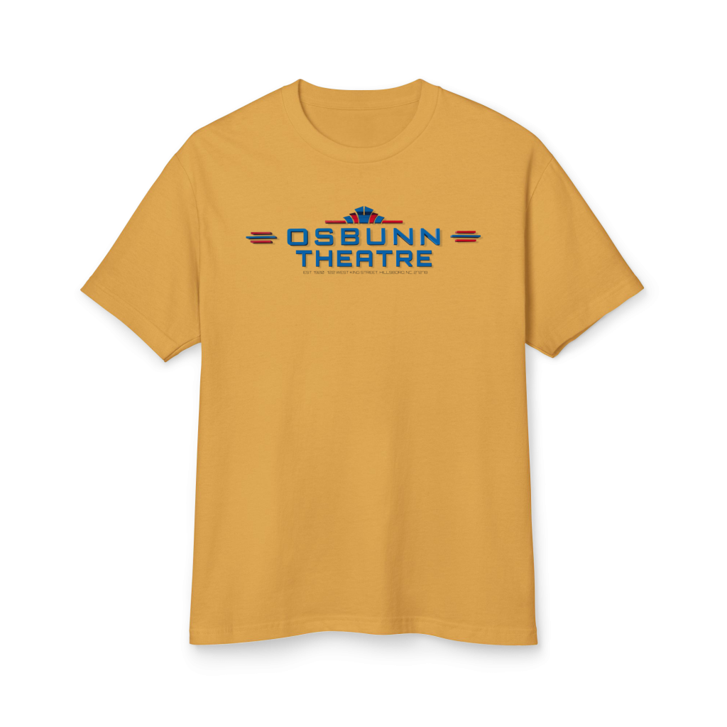 Osbunn Theatre - Hillsborough (Hillsboro), NC - Vintage Logo T-Shirt - Garment-dyed heavyweight cotton tee
