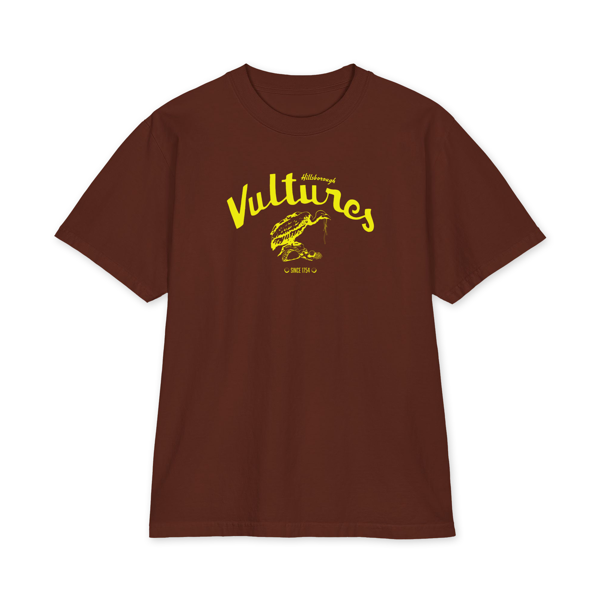 Hillsborough Vultures - NC - Blondie Style Debbie Harry - Yellow Print - Heavyweight short sleeve Shirt - Image 4