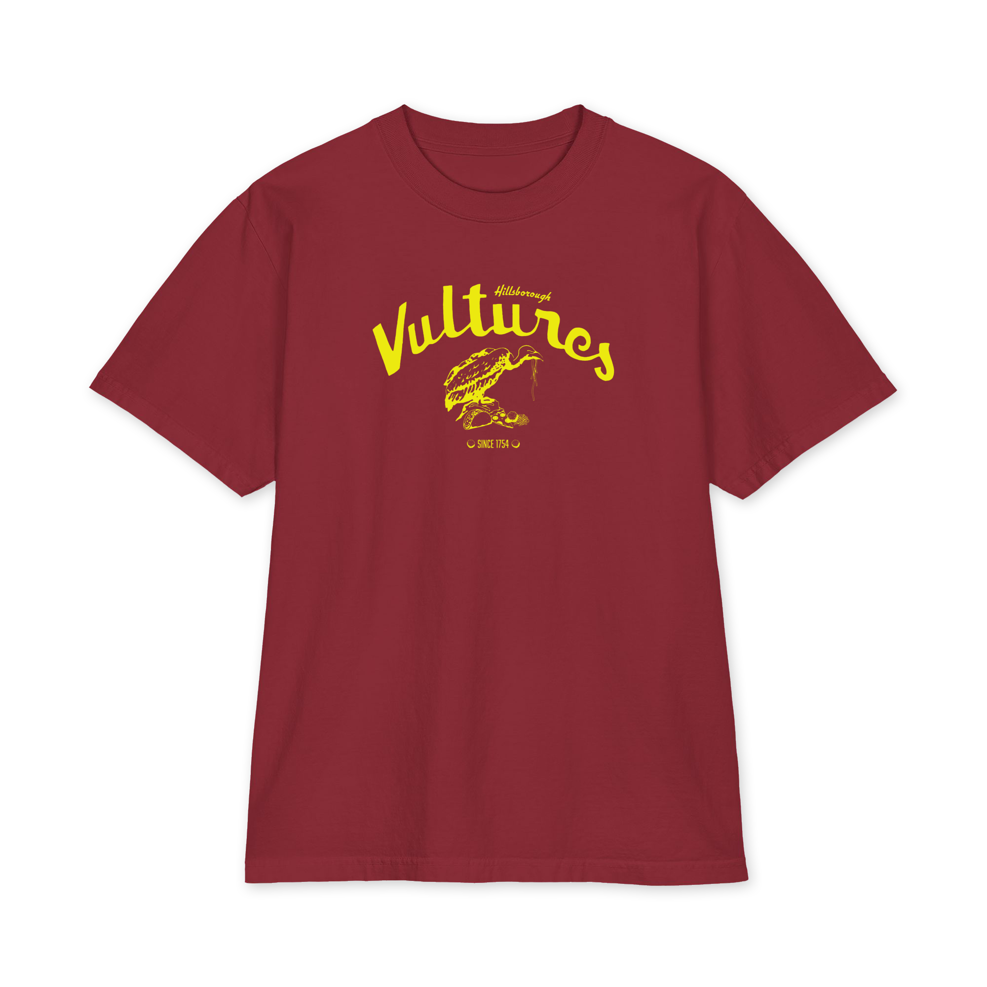 Hillsborough Vultures - NC - Blondie Style Debbie Harry - Yellow Print - Heavyweight short sleeve Shirt