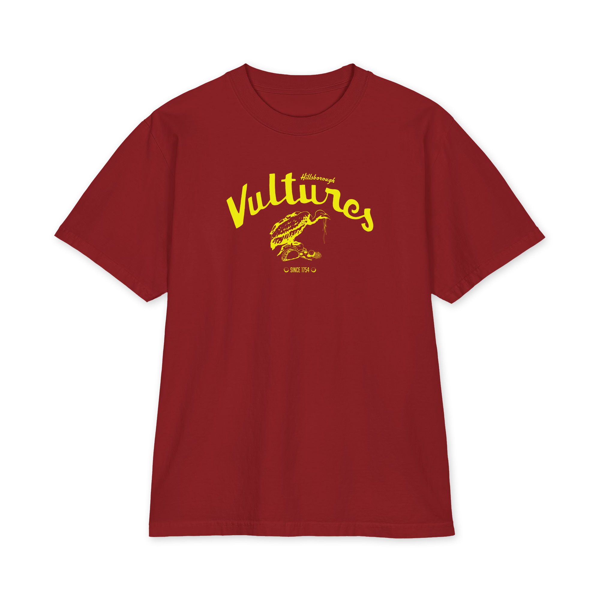 Hillsborough Vultures - NC - Blondie Style Debbie Harry - Yellow Print - Heavyweight short sleeve Shirt - Image 5