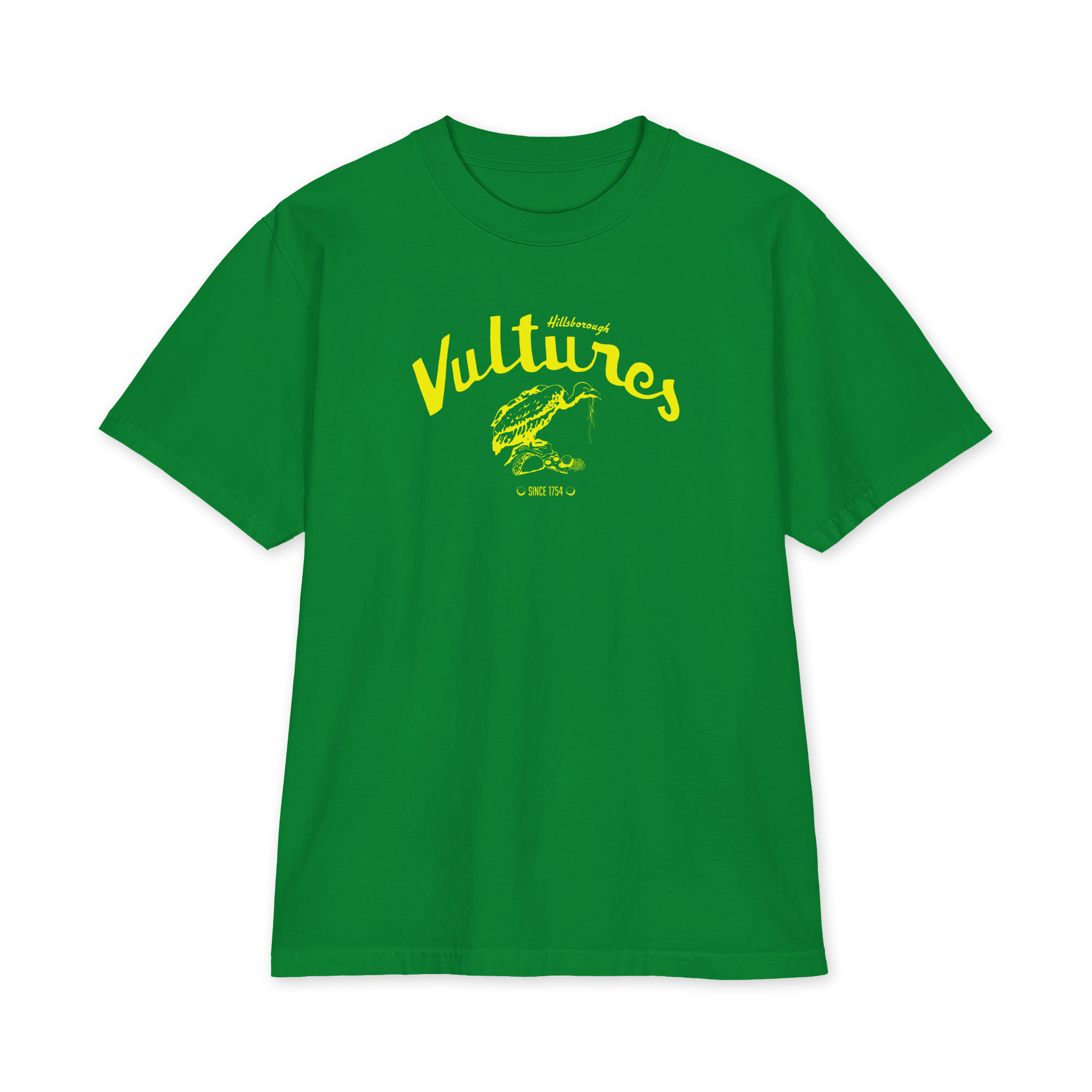 Hillsborough Vultures - NC - Blondie Style Debbie Harry - Yellow Print - Heavyweight short sleeve Shirt - Image 9
