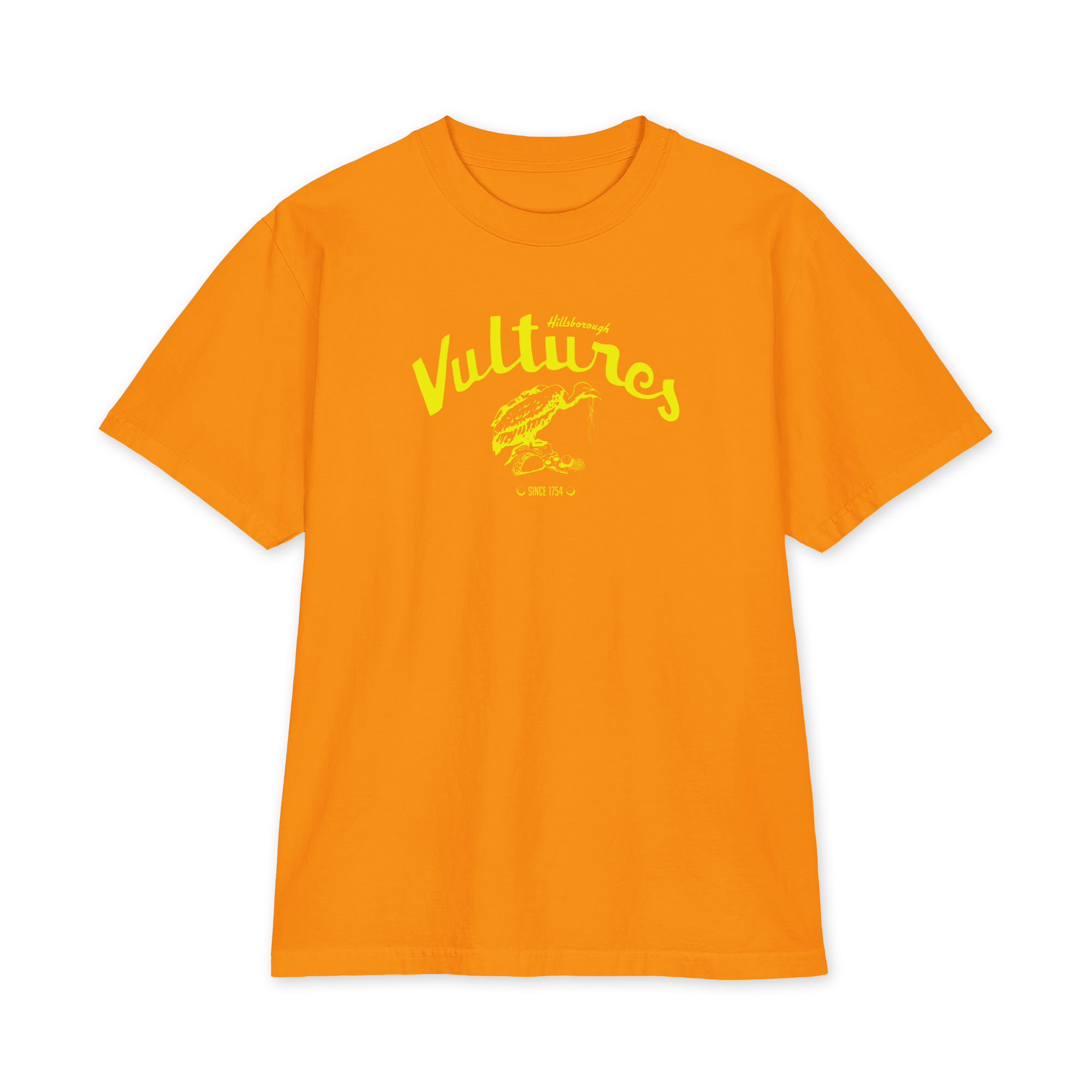 Hillsborough Vultures - NC - Blondie Style Debbie Harry - Yellow Print - Heavyweight short sleeve Shirt - Image 12
