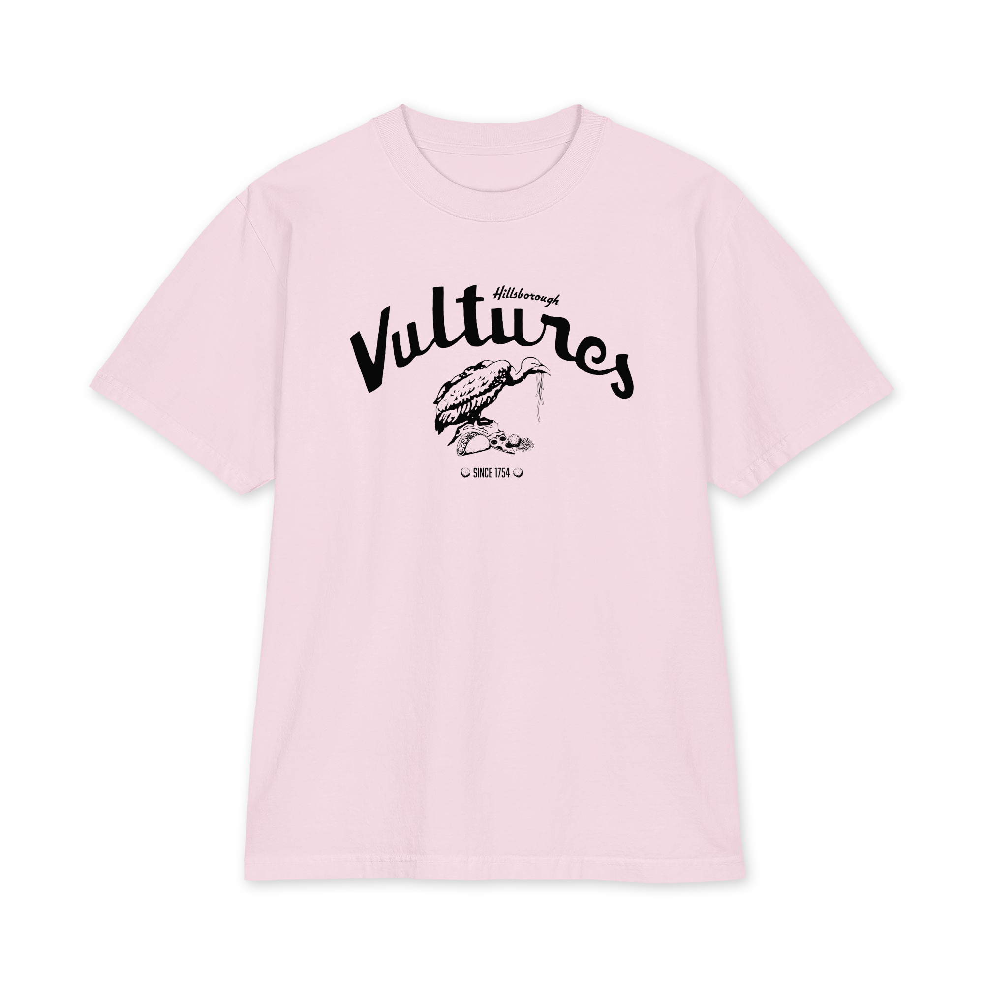 Hillsborough Vultures - NC - Blondie Style Debbie Harry - Black Print - Heavyweight short sleeve Shirt - Image 6