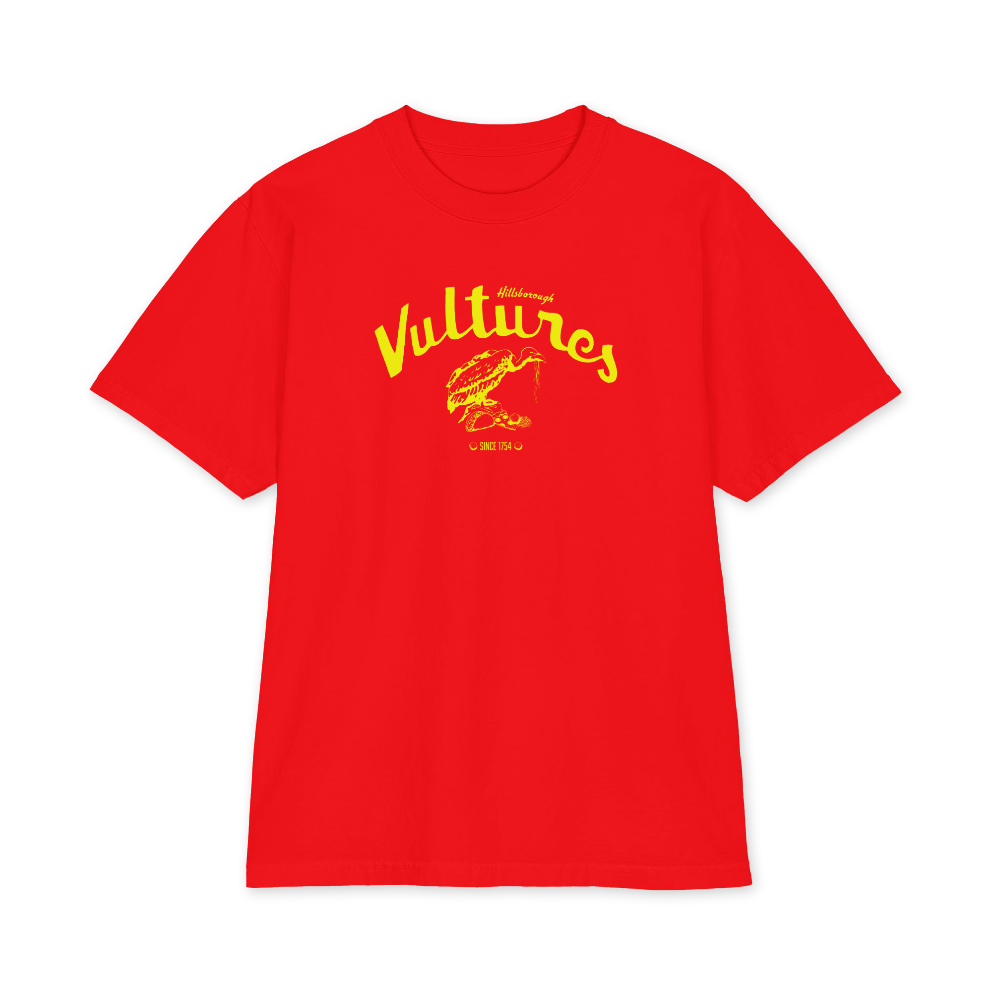 Hillsborough Vultures - NC - Blondie Style Debbie Harry - Yellow Print - Heavyweight short sleeve Shirt - Image 8