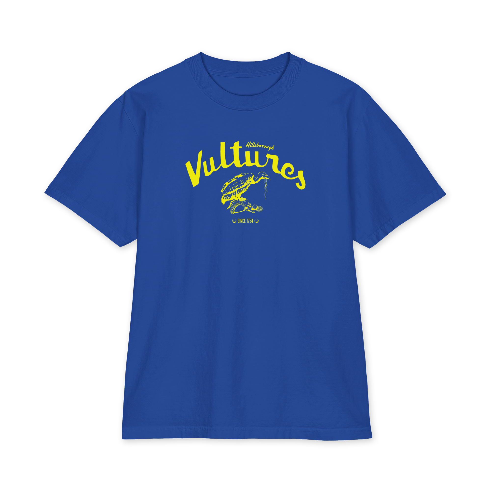 Hillsborough Vultures - NC - Blondie Style Debbie Harry - Yellow Print - Heavyweight short sleeve Shirt - Image 7