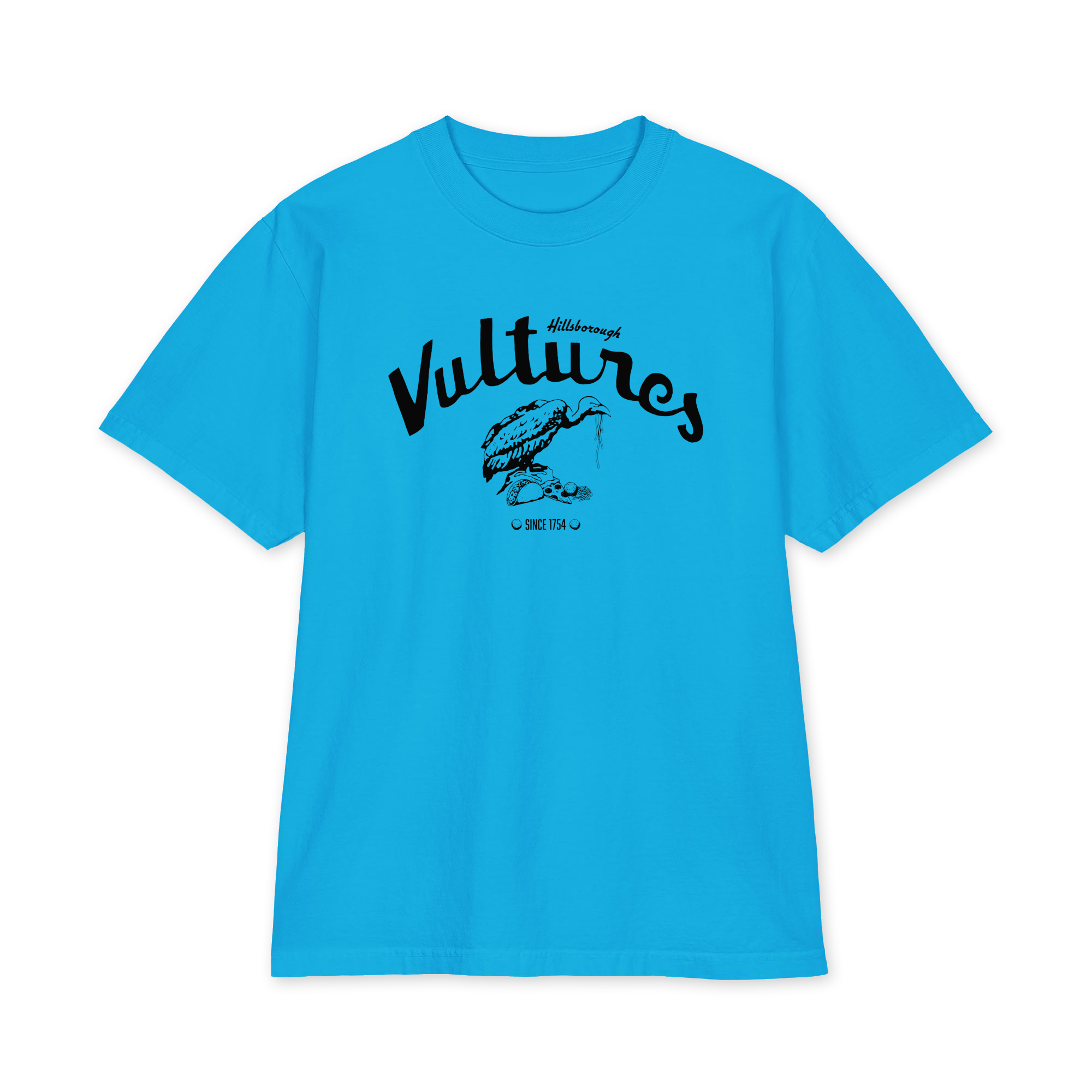 Hillsborough Vultures - NC - Blondie Style Debbie Harry - Black Print - Heavyweight short sleeve Shirt - Image 3
