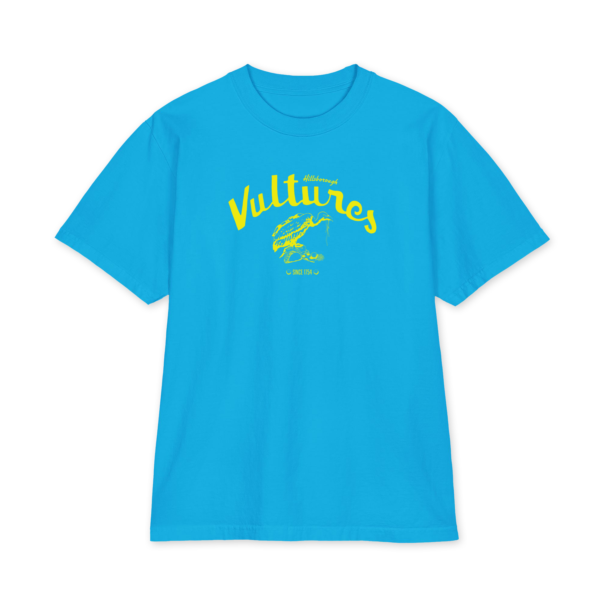 Hillsborough Vultures - NC - Blondie Style Debbie Harry - Yellow Print - Heavyweight short sleeve Shirt - Image 11