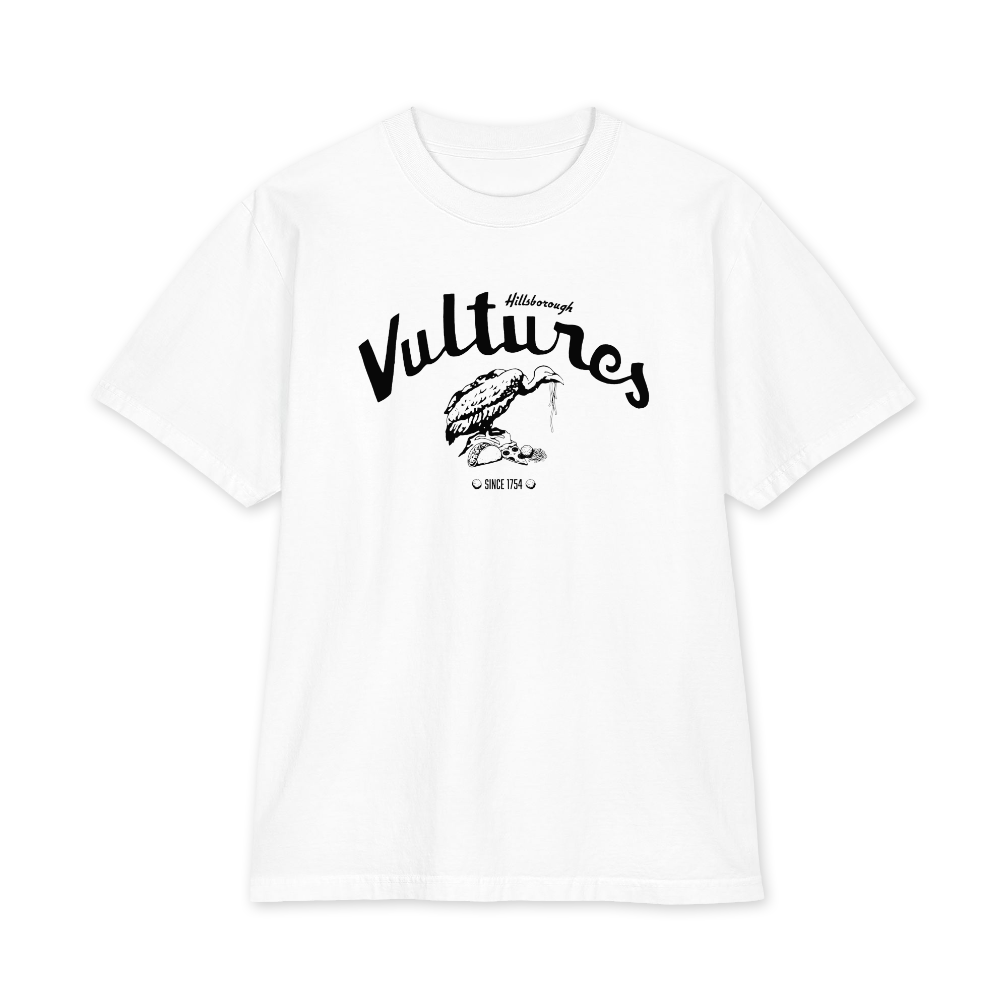 Hillsborough Vultures - NC - Blondie Style Debbie Harry - Black Print - Heavyweight short sleeve Shirt - Image 8